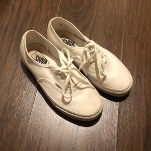 Authentic White Low Vans
